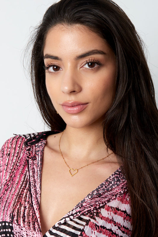 Dotty heart ketting