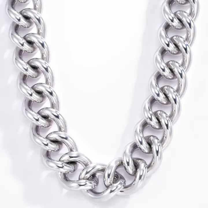 Chunky schakelketting zilver