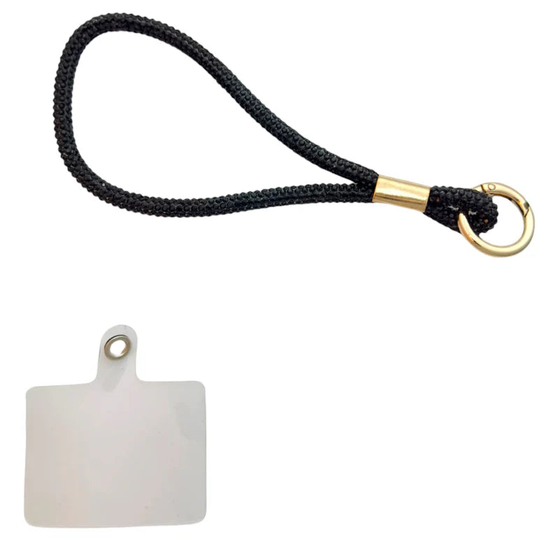 Telefoonkoord kort met bling (verschillende kleuren)