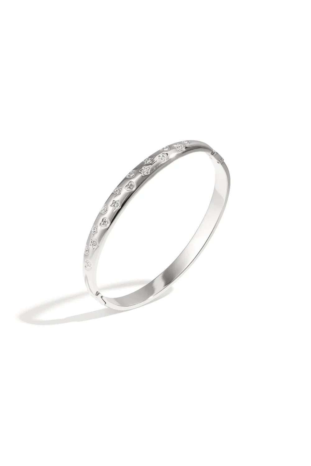 Lovely Stars bangle zilverkleurig