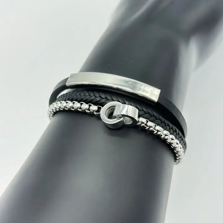 Locked in herenarmband