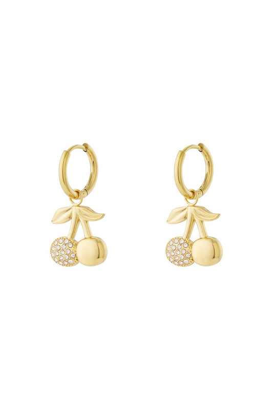 Glitter Cherry oorbellen