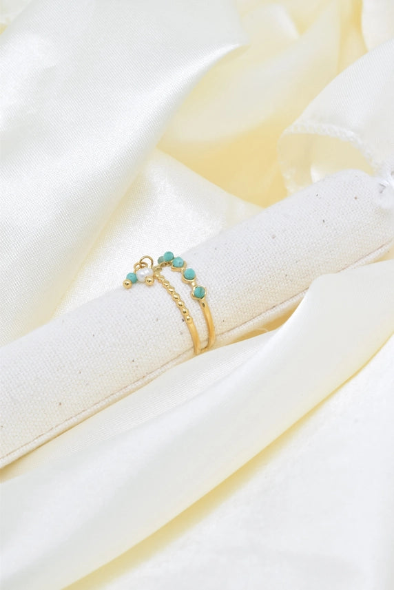 Amazoniet ring