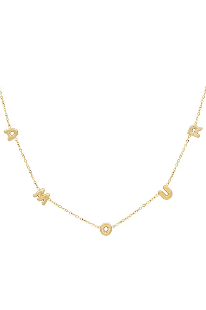 Amour ketting goudkleurig