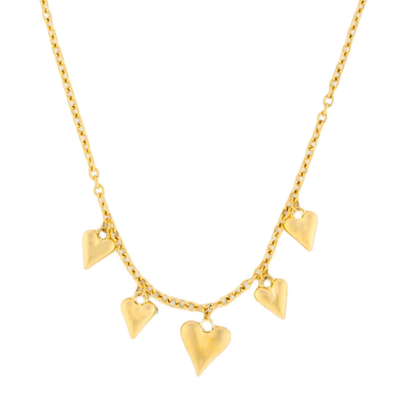 Bedelketting met hartjes