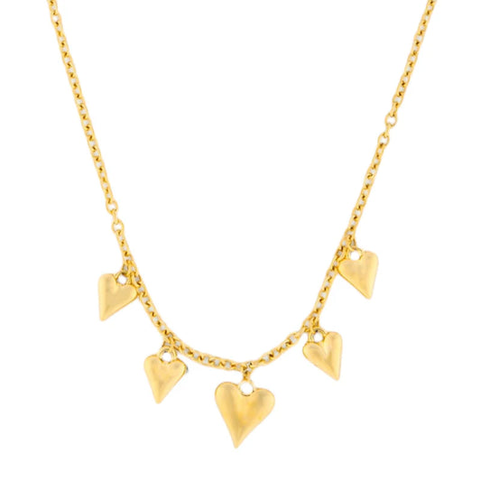 Bedelketting met hartjes