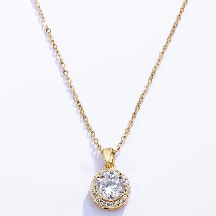 Subtiele ketting met strass steen