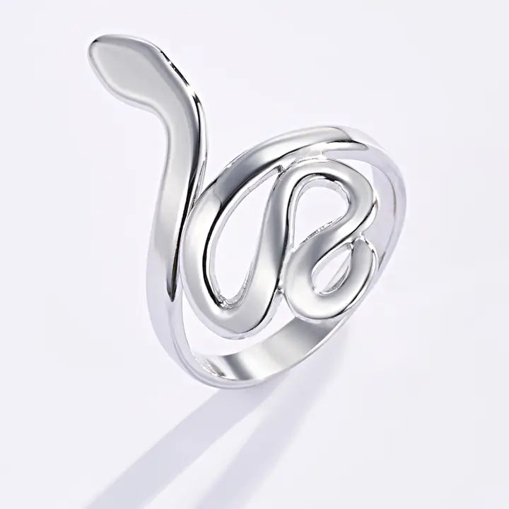 Slangenring zilver