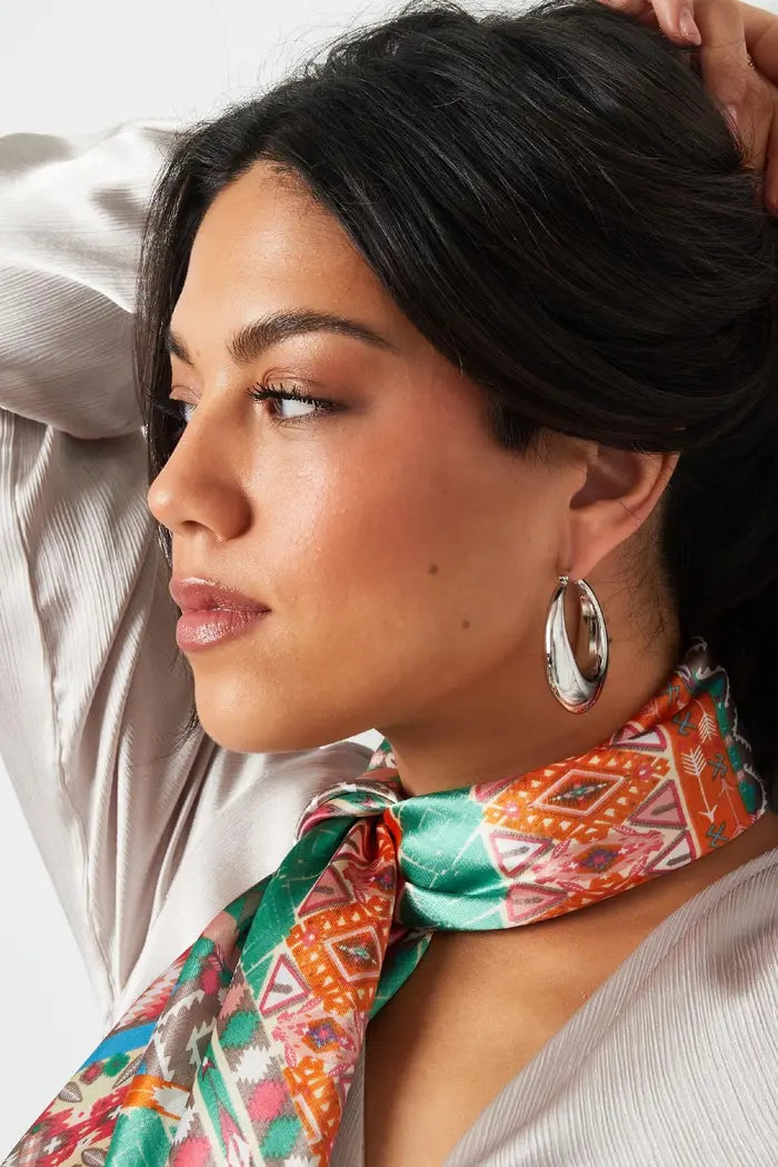 Statement hoops zilver
