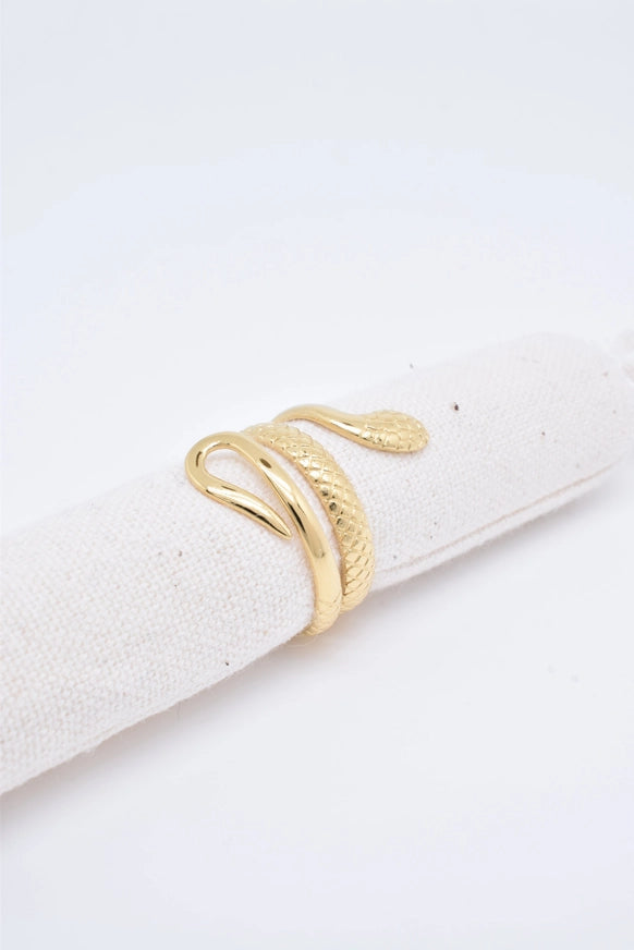 Twisted snake goudkleurig