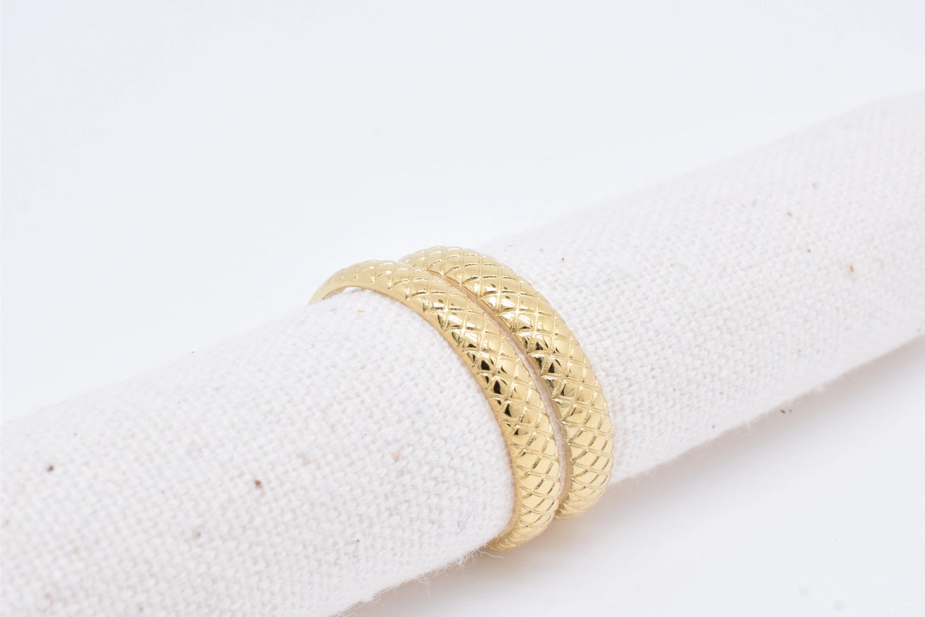 Twisted snake goudkleurig