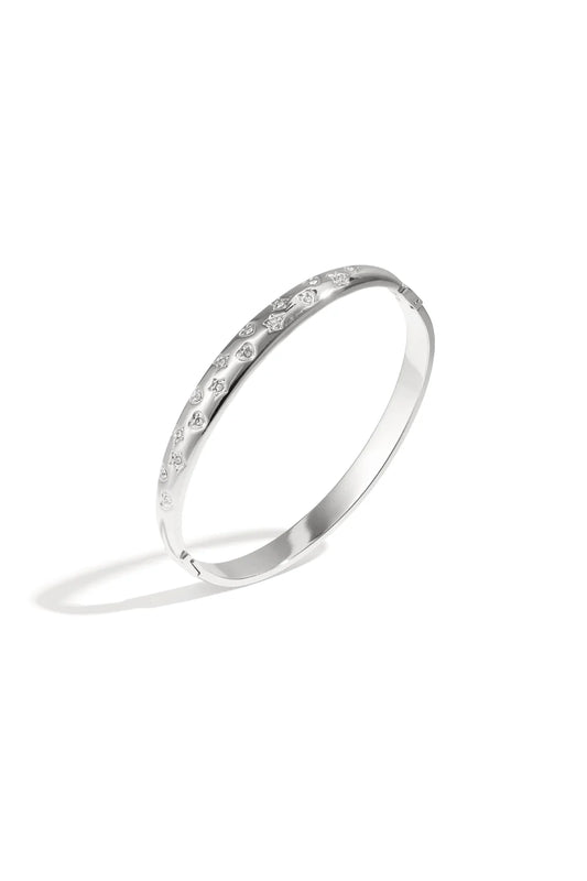 Lovely Stars bangle zilverkleurig