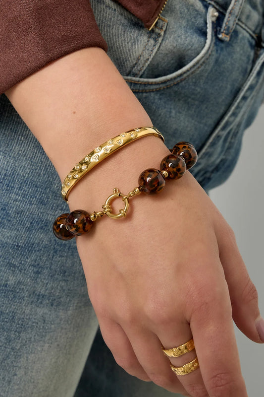 Lovely Stars bangle goudkleurig