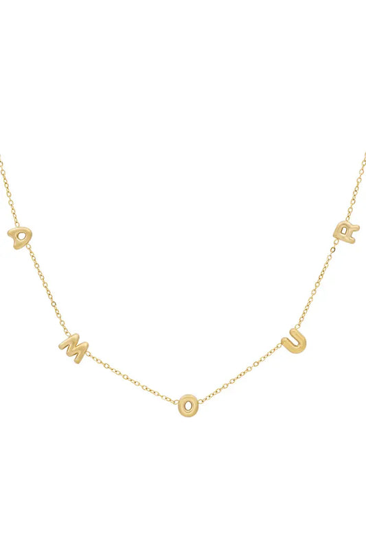 Amour ketting goudkleurig