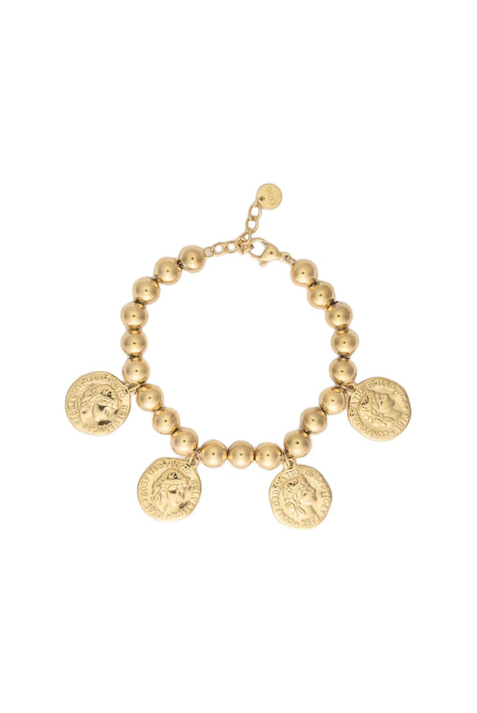 Bolletjes armband met munten