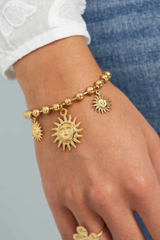 Bolletjes armband sunshine