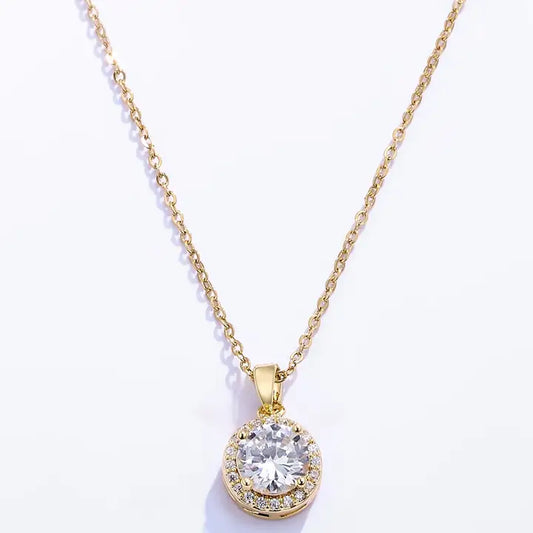 Subtiele ketting met strass steen