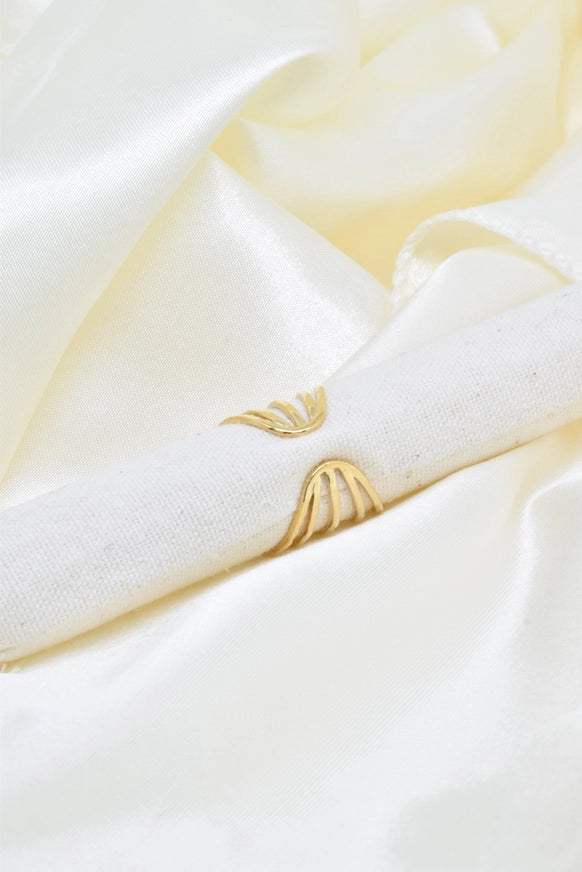 Ring met vijf parelmoer stenen
