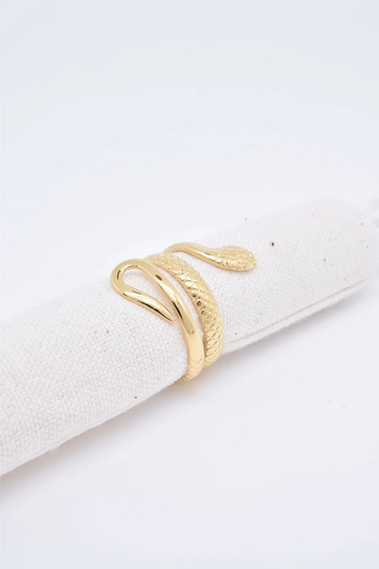 Twisted snake goudkleurig