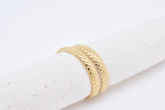 Twisted snake goudkleurig